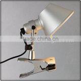 UL CUL Listed Silver Steel Hotel Clamp Reading Lamp Can Be Attached Where You Like T30135