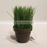 Cheap Artificial Fake Plastic Potted Grass Plant for Table Centerpiece