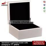 OEM White Perfume Packaging Packing Wooden Box for Cosmetic Product thumbnail-3