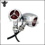 Red Lens Tribar Motorcycle Turn Signals Vintage Indicator for Kawasaki Lighting thumbnail-1