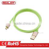 New 0.2m/1m/2m/3m Sample Order Mix Color Zinc Alloy Smartphone Braided Charging Data Micro 2.0 Usb Cable thumbnail-5