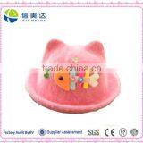 Handmade Plush Fishbone Cute Pink Baby Bowler Hat thumbnail-1