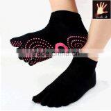 Custom Girl Pilates Yoga Toe Socks for Sport