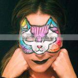 Halloween Cartoon Water Transfer Full Face Tattoo Sticker Makeup Face Stickers Animal Makeup Face Painting Factory thumbnail-3