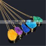 Express Hot Selling Gemstone Necklace Gold Stone Necklace thumbnail-1