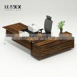 Luxury Wooden Executive Office Desk With Metal Frame thumbnail-4
