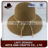 Bowler Hat Summer Bucket Shape Straw Boater Sun Cap Hat Wholesale