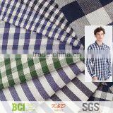 yarn dyed woven cotton gingham plaid check fabrics for shirts dress skirt cloth wholesale