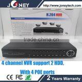720P/960P/1080P Realtime Recording & Playback ONVIF NVR 1080P 4channel 1080p Recording ONVIF POE 1ch 1080P Playback