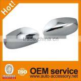 Chrome motorcycle rear view mirror covers for sentra