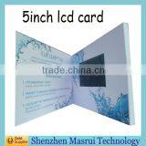 Factory Custom LCD Screen Video Greeting Card/ Digital Business Cards for Festival,Birthday,Wedding