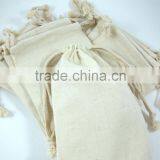 Drawstring Cotton Bag With White Cord/string