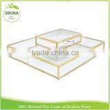 Laser Cut Small Ornate Wishes Jewelry Album Case With Magnetic Closure , Nautical Favor Indian Gold Wedding Gift Boxes thumbnail-5