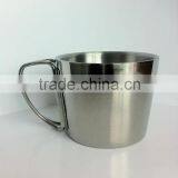 300ml Stainless Steel Tass Mini Sound Metal Beer Mugs Coffee Cup thumbnail-2