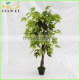 deocrative artificial green maple trees wood trunk for sale