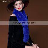 Amapaggi 2015 new design woman beautiful genuine fox scarf