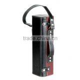 Wholesale Custom PU Leather Single Bottled Wine Box, Black Beautiful Gift Box