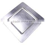 Silver Cheap Plastic Square Charger Plate Decorative Gilded Dry Fruit Tray/square Sliver Charger Plates thumbnail-1