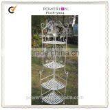 POWERLON Vintage Shabby Chic French Look 3 Tier Metal Shelf Ourdoor Garden Furniture thumbnail-2