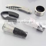 Gift Set Kit of 5 Pieces Corkscrew Pourer Wine Opener Set Wine Accessories thumbnail-3