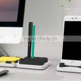 Creative Desktop Storage Three-piece Simple Desk Tool Case Memo Paper Box/phone Dock/pencil Vase thumbnail-4