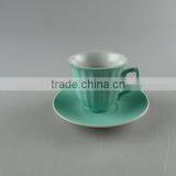 Matte Colorful Ceramic Coffee Cup Set, Mini Ceramic Cup and Saucer Box thumbnail-3