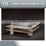 Tempered Glass Top Natural Marble TV Stand, TV Tables thumbnail-3