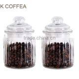 Small Colored Nice Glass Lid Glass Cookie Candy Jar for Wedding Gift thumbnail-3