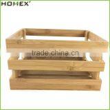 Rectangular Fruit Basket Bamboo Crate Food Crate Homex BSCI/Factory thumbnail-1