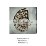 Handmade Nature Oil Painting Seashell for Home Decoration