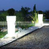 Cordless LED Garden Furniture Illuminated Round High LED Planter / Outdoor SMD LED Lighting Big Flowerpots With Remote Control
