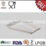 Hot Selling New Design Wholesale Melamine White Wavy Dinner Plates thumbnail-1