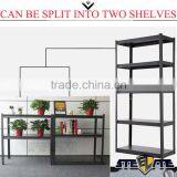 China Supply Metal Storage Rack Steel Display Rack 5 Layer Bananer Black Metal Rack thumbnail-3