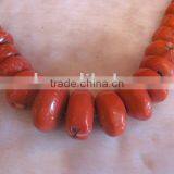 Wholesale 14-25mm Pink Abacus Shaped Natural Loose Coral Strand thumbnail-1