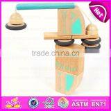 3D Construction Set Small Flexible Magic Wooden Robot,Educational Toy Wooden Robot Kit for Children W03B046 thumbnail-2