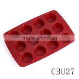 CBU28 FDA 12 Connected Fruit Shape Silicone Cake Mould/ Pie Pan thumbnail-2