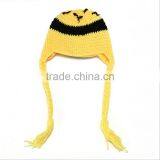 Hot Sale Baby Hats Yellow Cartoon Baby Hats Mini Baby Knitted Hats thumbnail-5