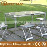 Outdoor Aluminum Portable Folding Outdoor Camp Suitcase Picnic Table With 4 Seats thumbnail-1