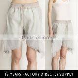 Thin Chiffon Fabric Special Design UK High Street Ladies Shorts thumbnail-1