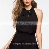 2016 Fashion Ladies Tie Neck Blouse Cami Top HST8044 thumbnail-5