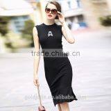 High Quality 2016 Spring Knit Woolen Women Vest Dress Sexy Fashion Evening Dress thumbnail-3