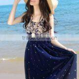 New Design Chiffon Flower Print Pleated Mini Skirt thumbnail-2