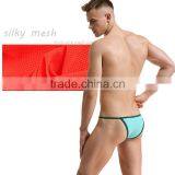 Custom Men's Summer Breathable Silky Fabric Mesh Brief Sey g String Thongs Gay Man Underwear thumbnail-1