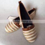 Rope Sole Ladies Shoes Closeout Brand Name Women Slip-on Flat Shoe Excess Stock thumbnail-1