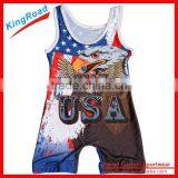 Kid's Wrestling Singlet Youth Custom Uniform With Free Design Service thumbnail-3