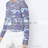 Custom Women All Over Camo Print Sweatshirt Without Hoodie thumbnail-3
