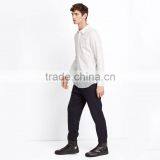 Hot Styles Contrast Colors Curve Bottom Fancy Dress Shirts for Men thumbnail-3