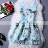 MGOO Brand Design Fashion OEM Women Jacquard Dresses Digital Printed Casual Dress House Image Pouf Dress thumbnail-4