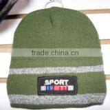Camo Pattern Winter Knitted Beanie Hat thumbnail-4