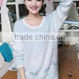 2016 Knitting Lady Beautiful Light Blue Christmas Sweaters Uglysweaters Design for Women thumbnail-3